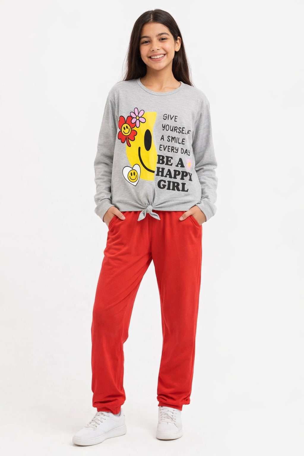 بيجامة قطن خريفي محير بناتي