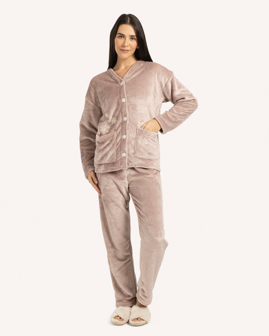 Women Pajama  with buttons Winter Days