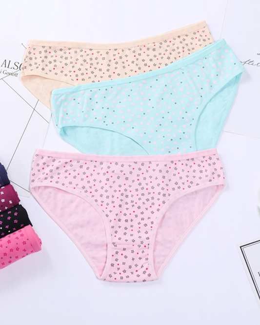 Cotton Patterned Bikini Underwear (Slip Cotton)