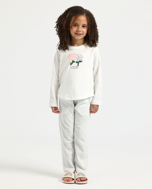 Girls' Pajamas with Spring Colors