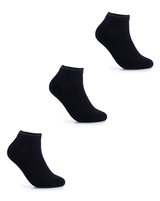 Half-socket men's lycra plain pack 3