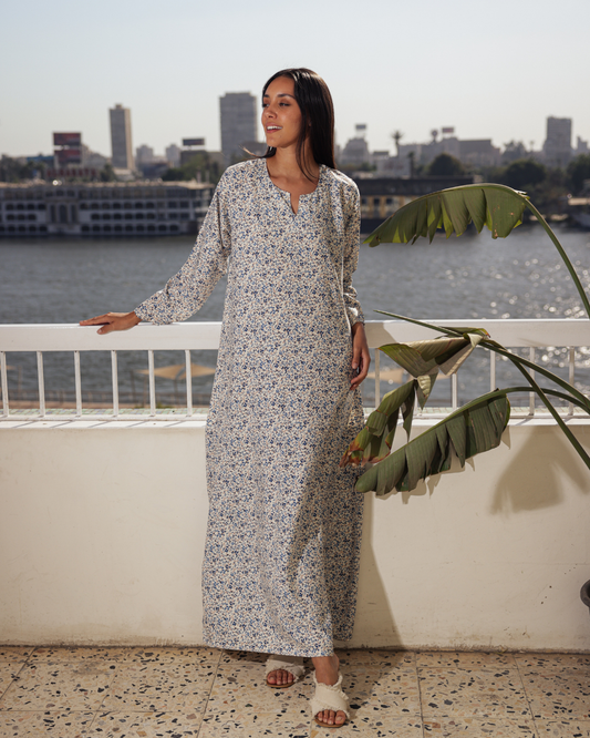 Viscose shirt with patterned sleeves 69