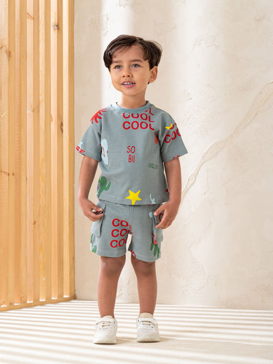 Cactus Shark NB Boys Pajamas
