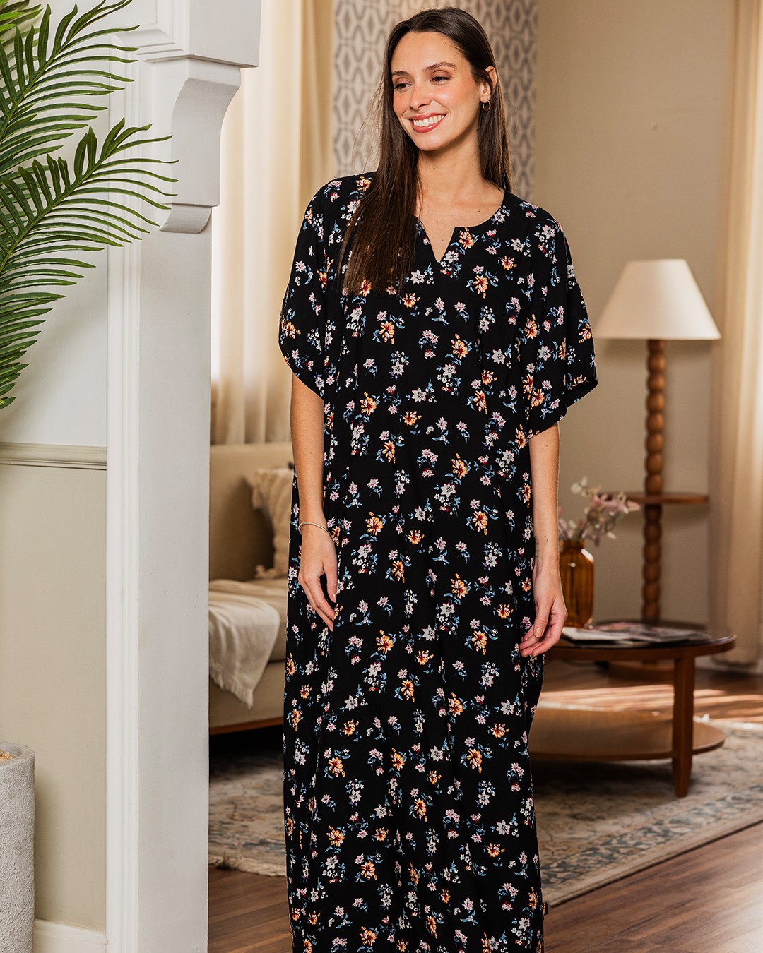 131 Floral half-sleeve viscose shirt