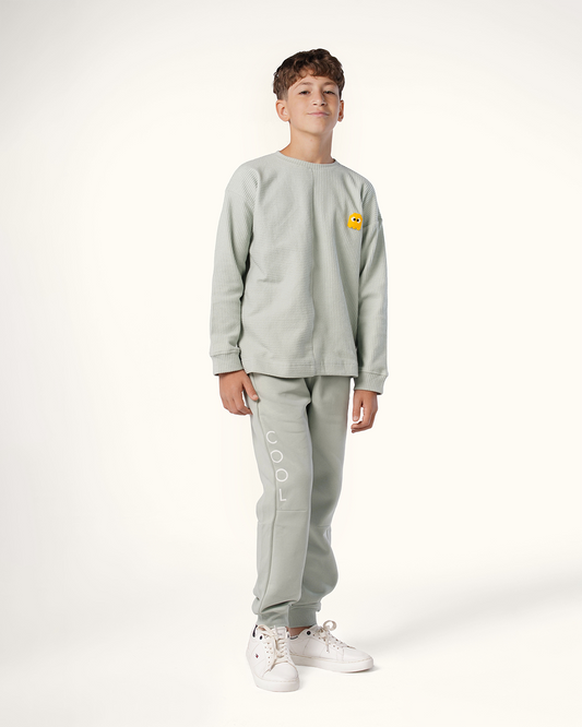 Set jacquard with badges