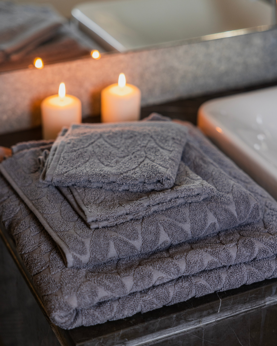 Braided Towels set 2 33×33 / 100 × 50 / 140 × 70