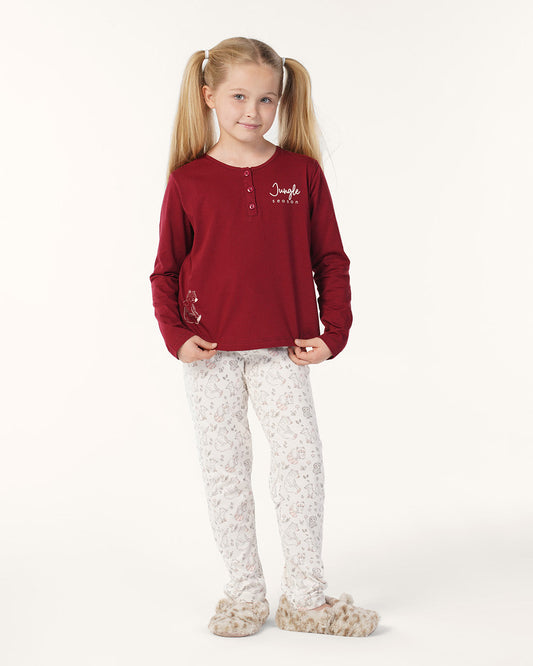 Jungle Season button Down Pajamas Pants