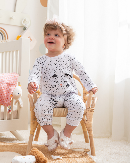 Bunny with ears girls' bodysuit