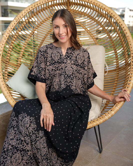 139 Polka dot half sleeve viscose shirt