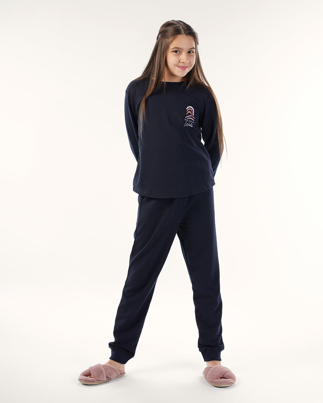 Just Before Winter Girls Long Sleeve Set jacquard