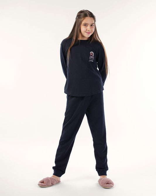 Just Before Winter Girls Long Sleeve Set jacquard
