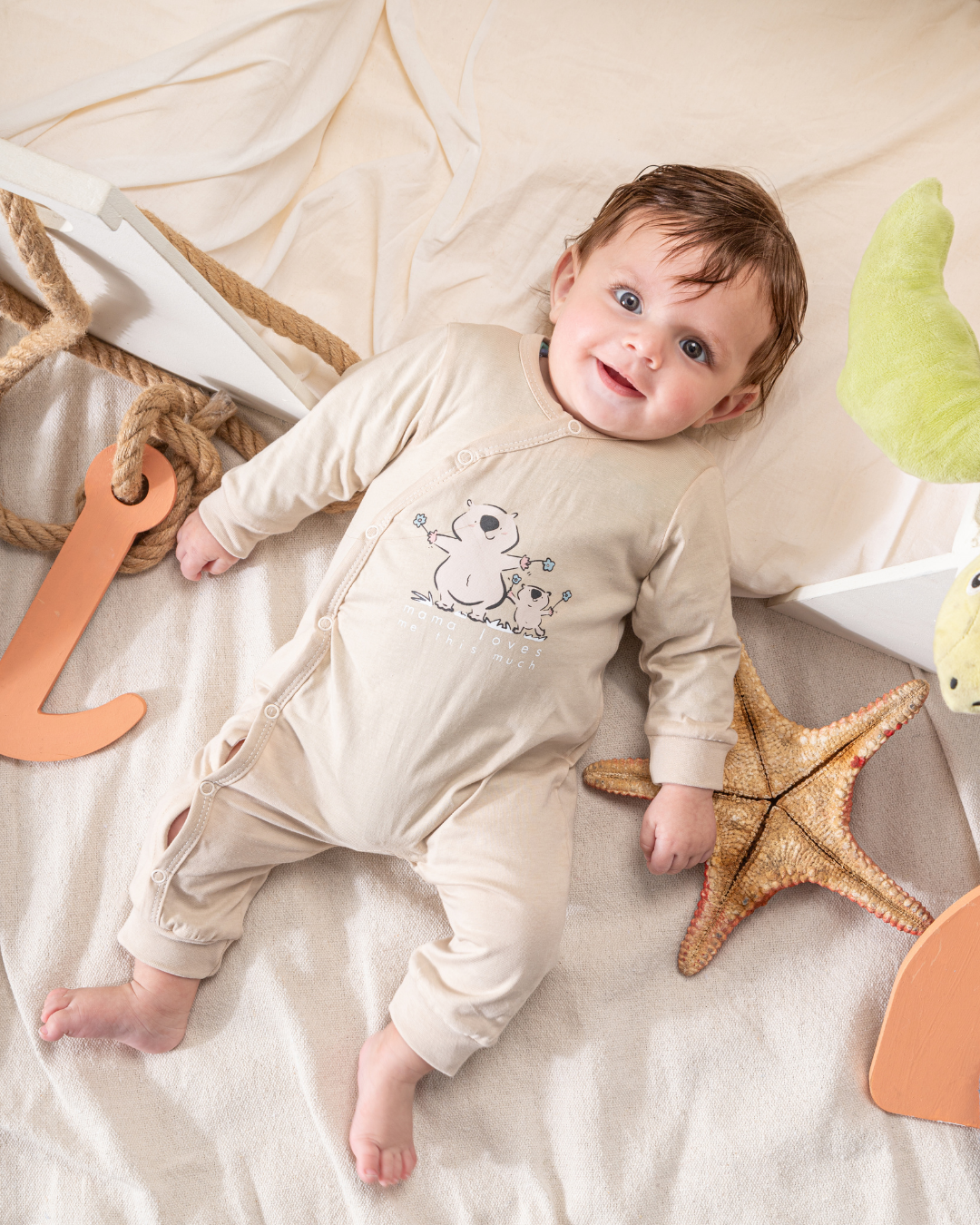 mom and baby hedgehog newborn jumpsuit