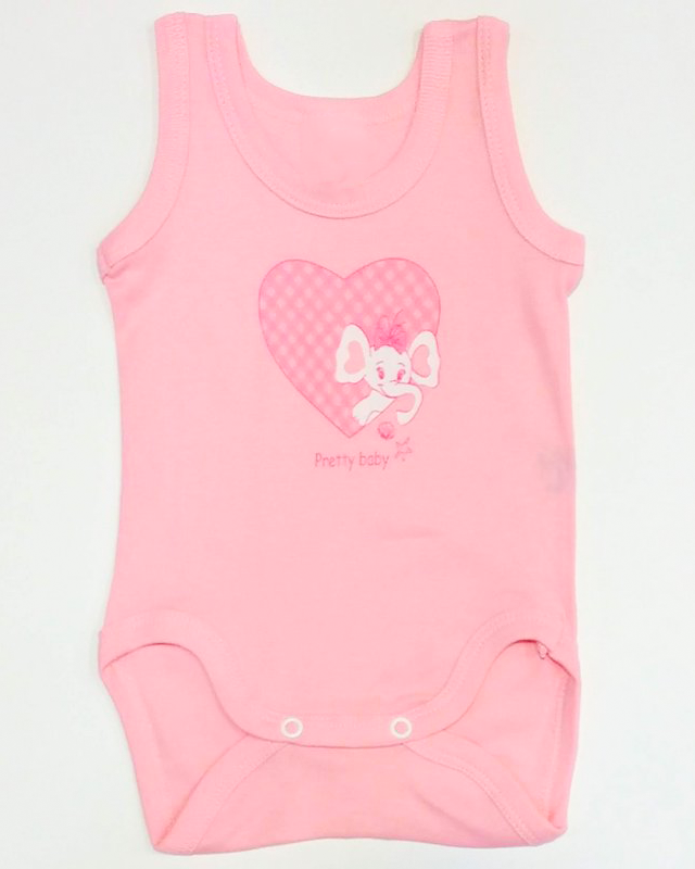 My children's salopette is printed in colors