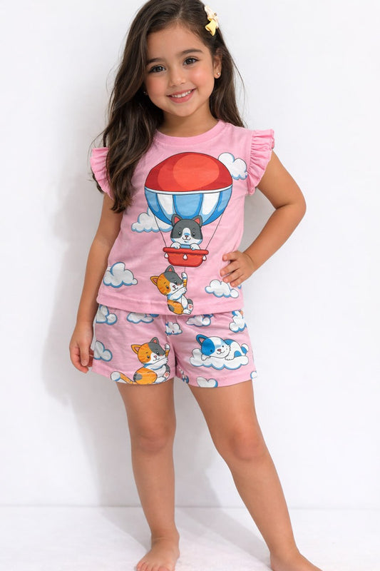 بيجامه صيفي وسط بناتي