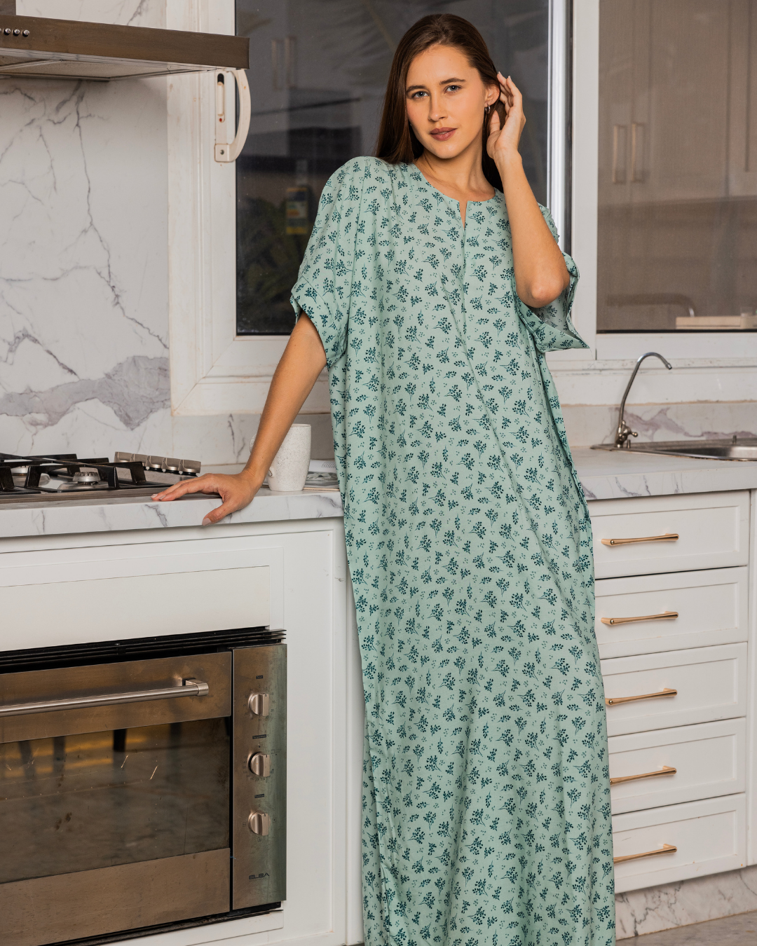 146 Viscose half sleeve shirt with pattern