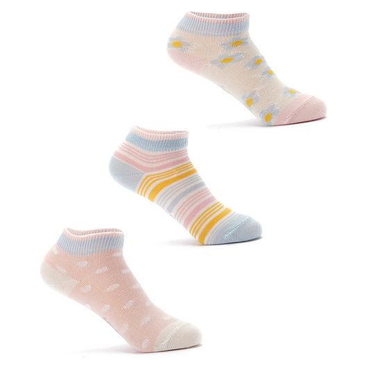 ARTEMES Baby Socks, embossed with a milky rose