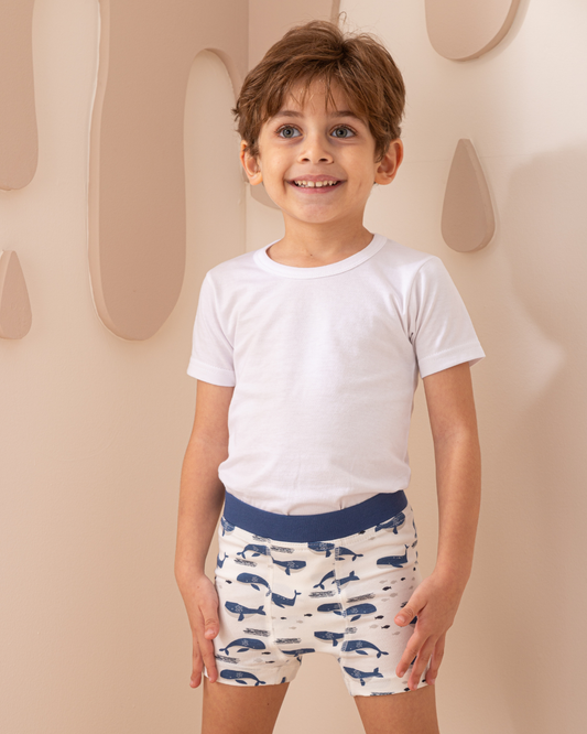 My children's plain half-sleeve T-shirt