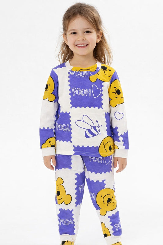 طقم وسط بناتي خريفي قطن