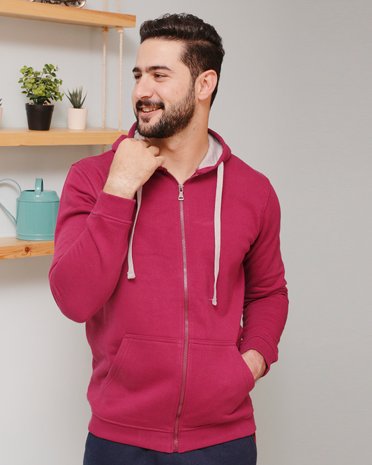 Men's sweatshirt with a zipper