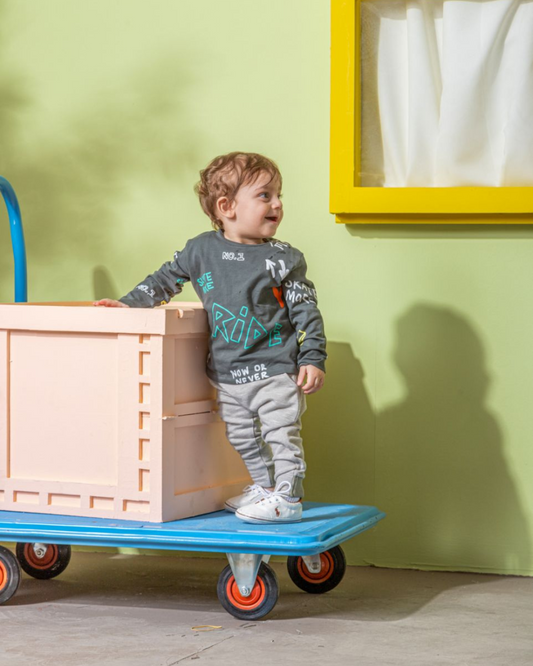 Skate More Yeah Beigeامه orلادي بيبي