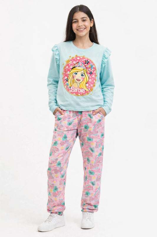 طقم محير بناتي خريفي قطن