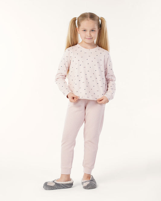 Warm Long Sleeve Pajamas pants jacquard