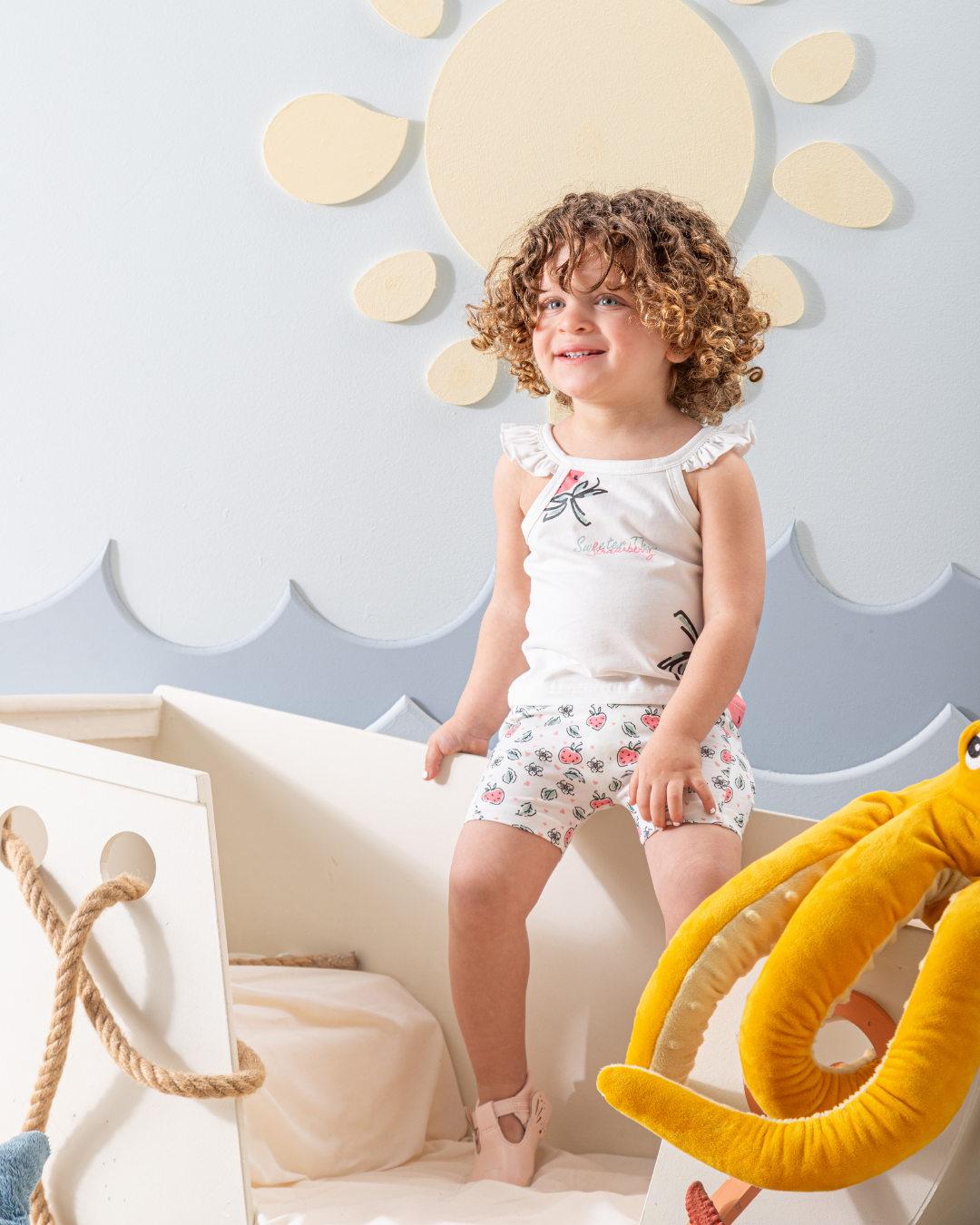 Sweeter Than Strawberry Pajama Top and Shorts cotton