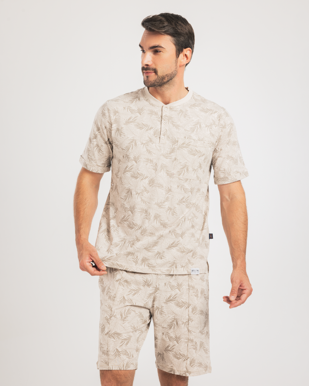 Where?  Pajamas Shorts Cotton And A Half Sleeve