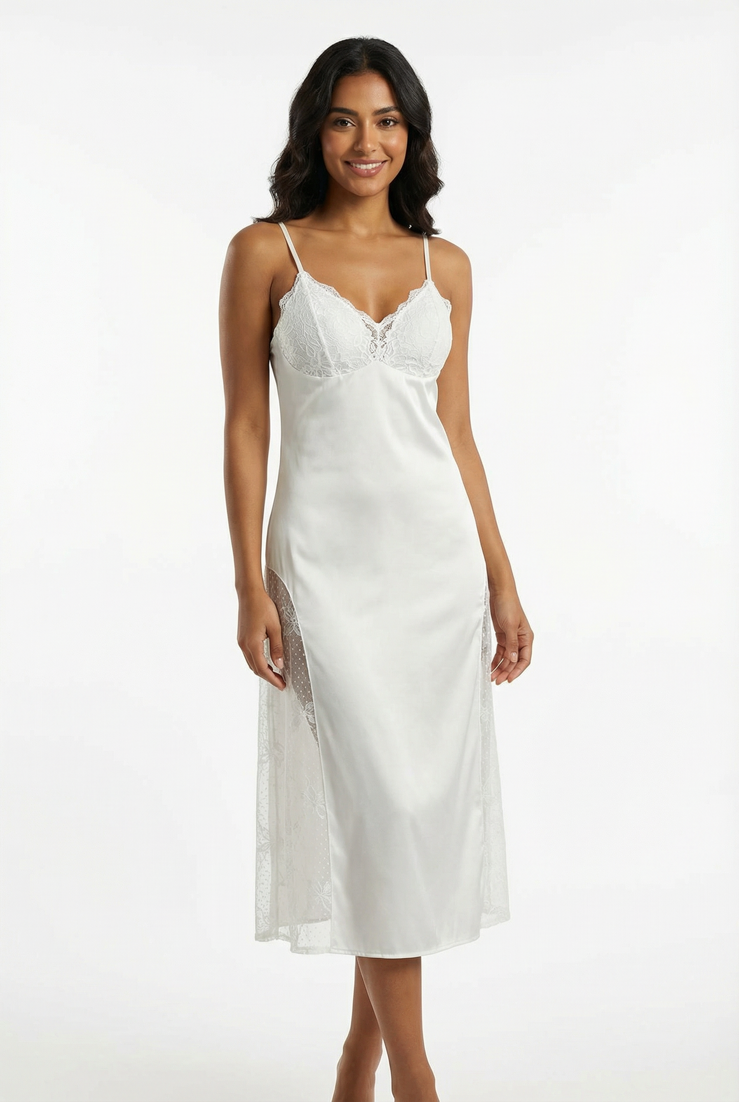 LD Long Women Women Et Sleep Sleep Shirt De Côté