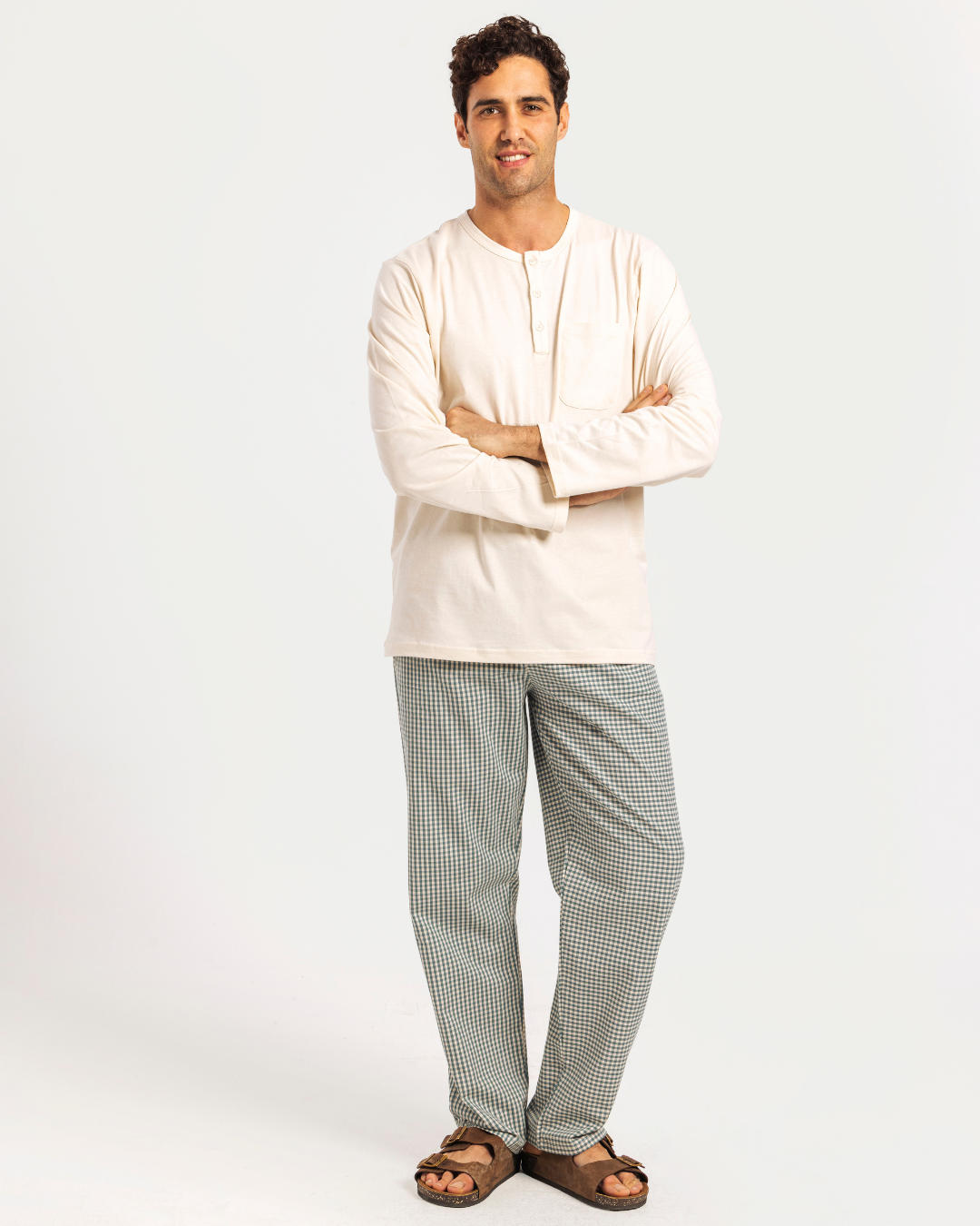 Men's Pajamas with Long Sleeves and Pants