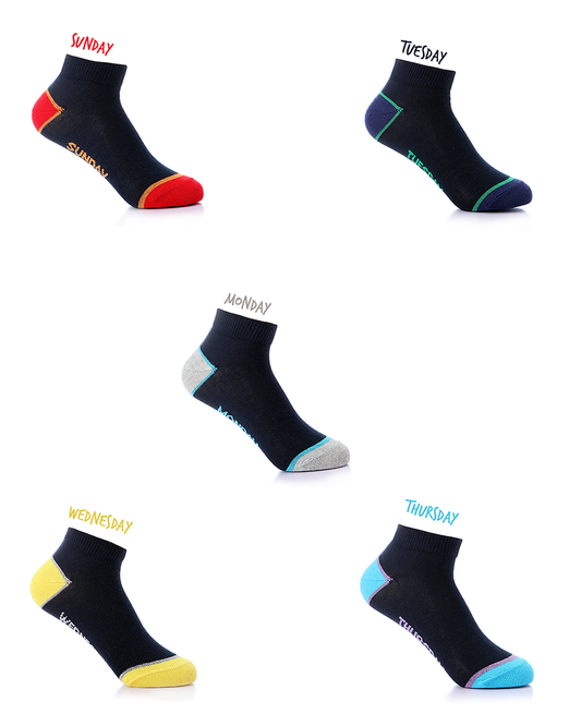 SOCKET BOYS PACK 5 DAY'S OF THE WEEK