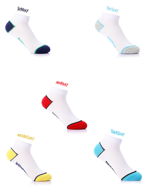 SOCKET BOYS PACK 5 DAY'S OF THE WEEK