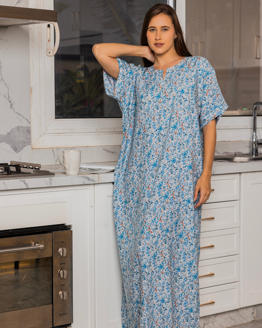 145 Viscose half sleeve shirt with pattern