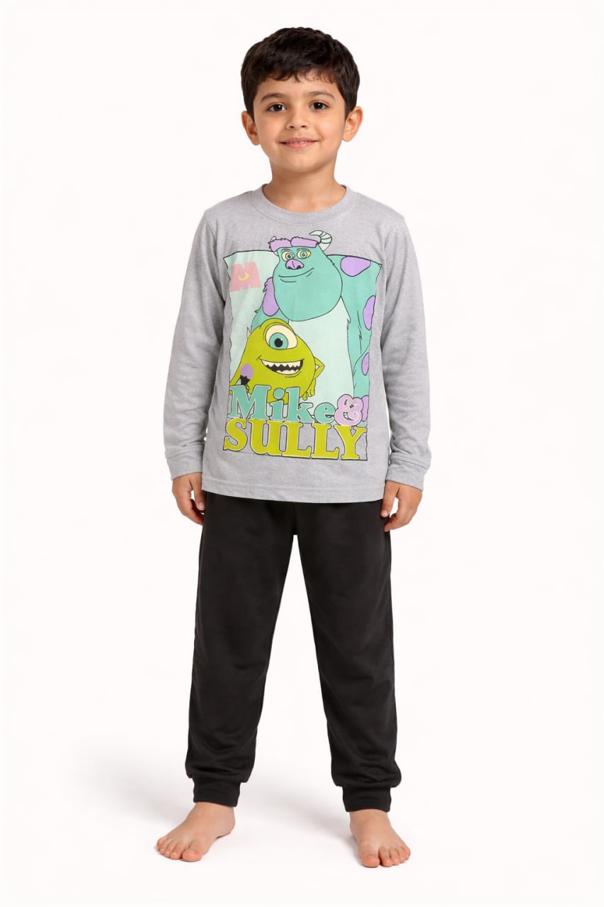 بيجامه قطن خريفي وسط اولادي