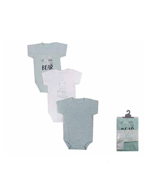 Grow Bear Sallobit for my children, half sleeves, 3 pack