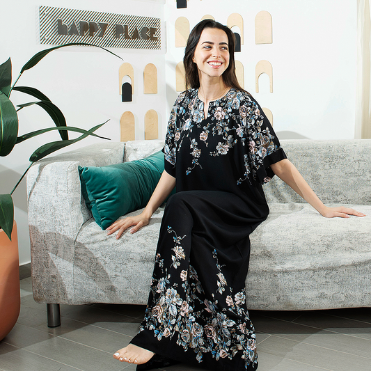 18 Half Sleeve Viscose Floral