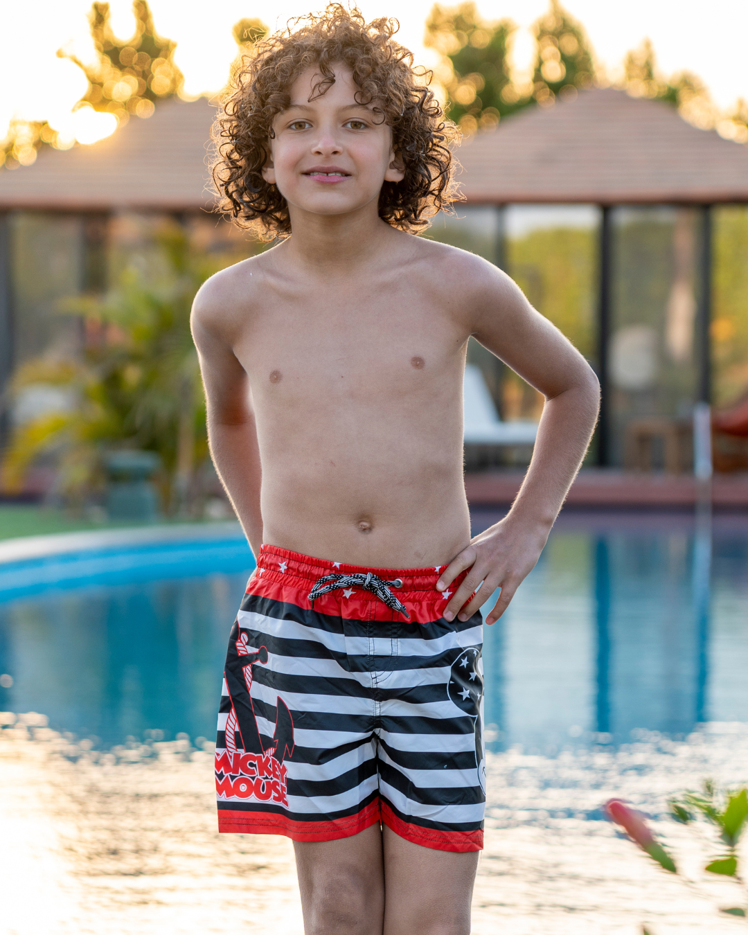 My children's swimsuit, Mickey pirate