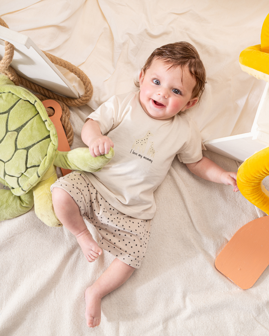 I love my mommy  pajamas with half sleeves and shorts cotton