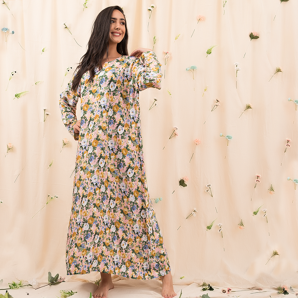 23 sleeves shirt, viscose floral