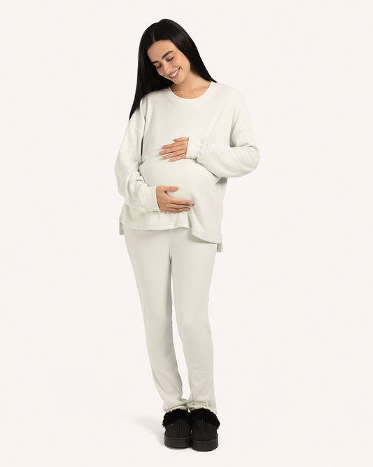 Over-sized maternity sweater