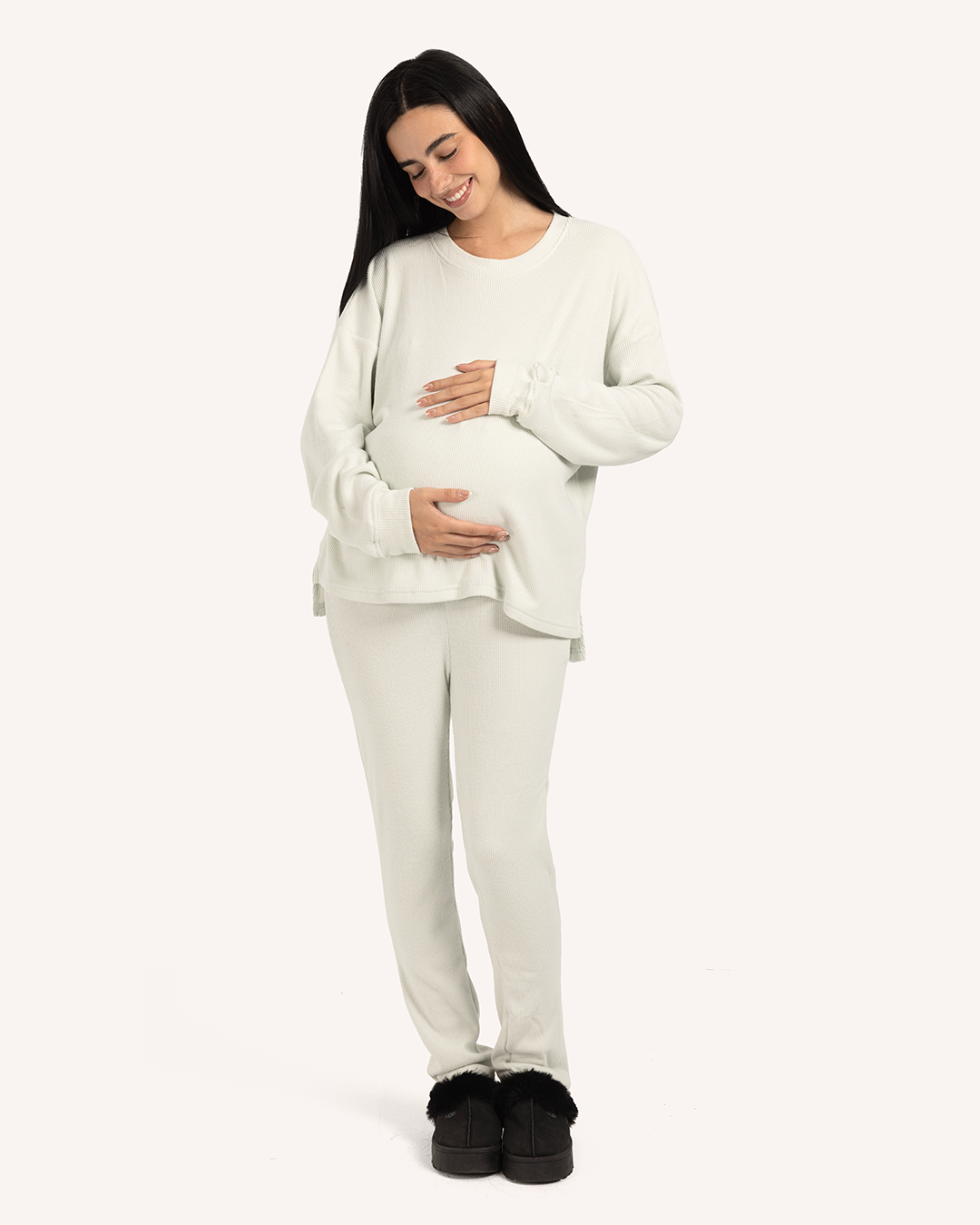 Over-sized maternity sweater