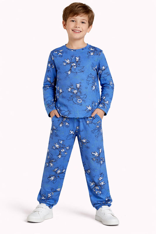 طقم وسط اولادي خريفي قطن