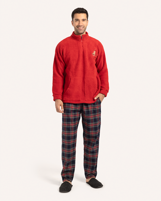 High Neck Christmas Vibes Pajamas