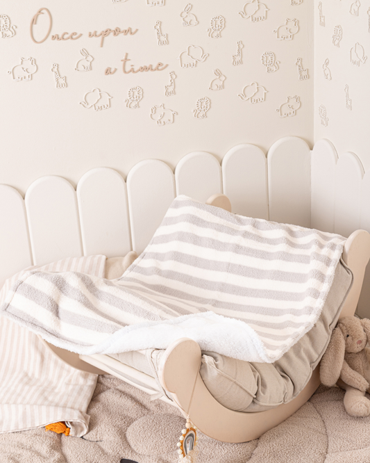 Striped baby blanket