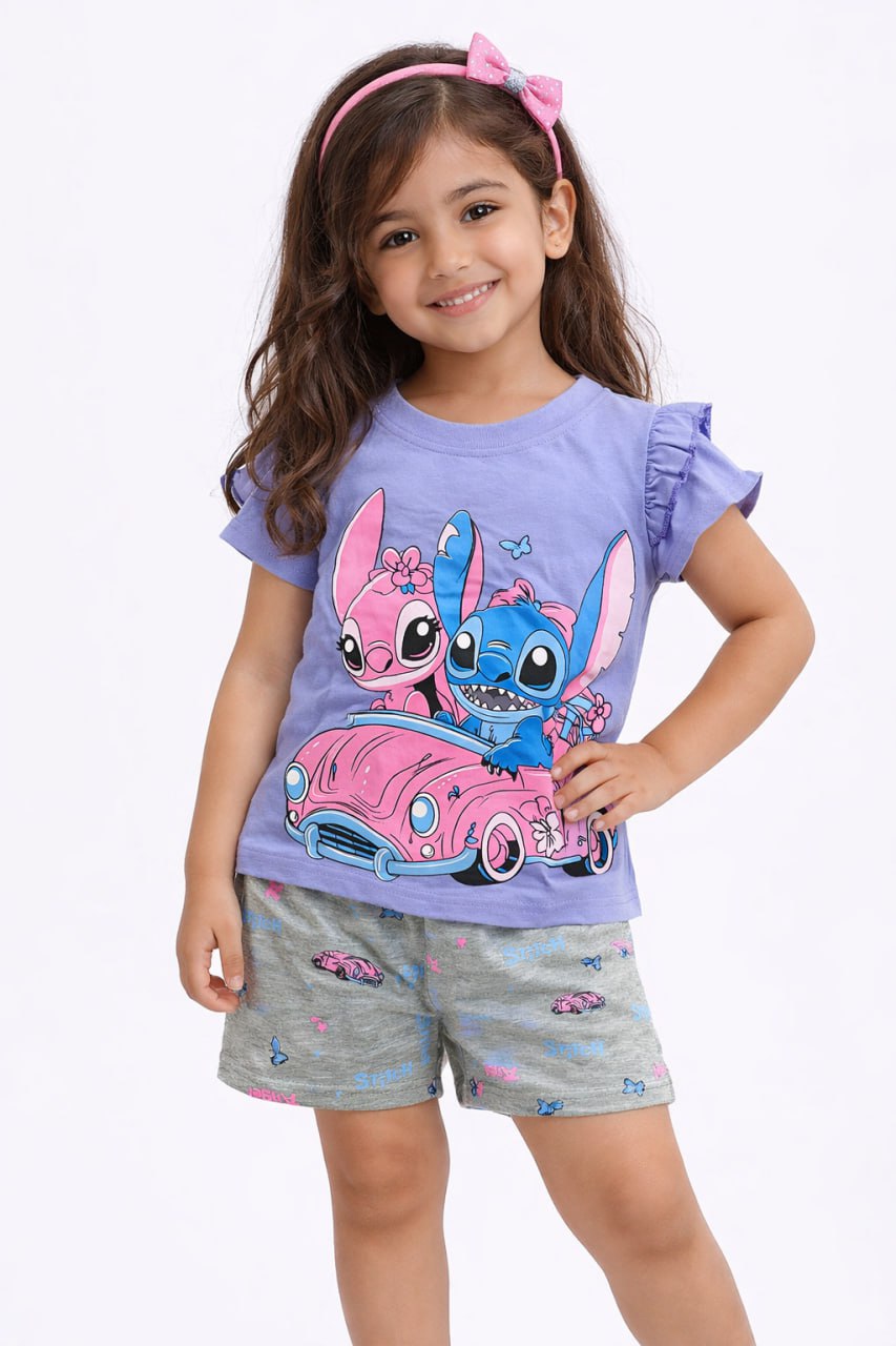 بيجامه صيفي وسط بناتي