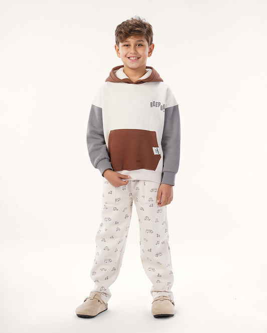 Pajamas with hood, bib bib pants