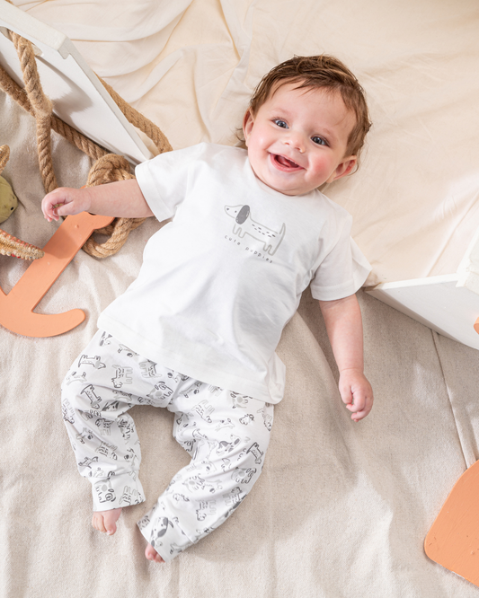 Cute Puppies Half Sleeve Pajama cotton