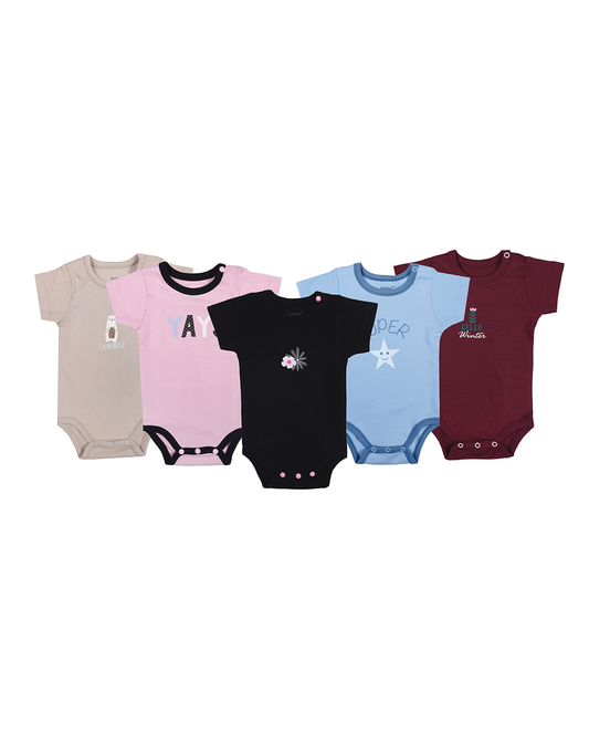 My children's salopit, half sleeves, printed colors