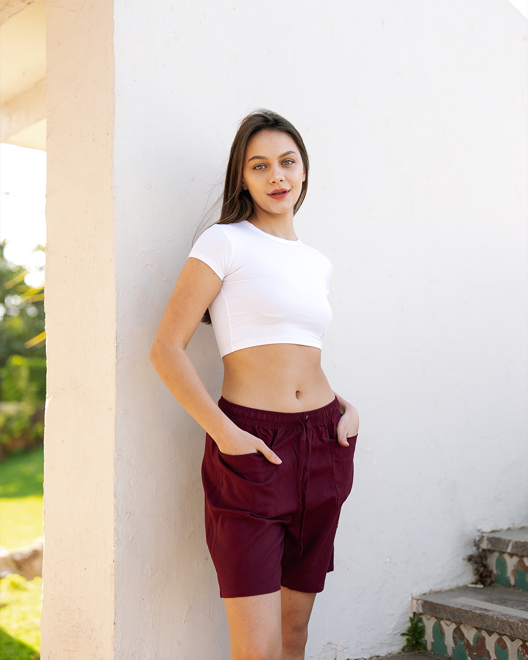 Linen Big Pockets Short