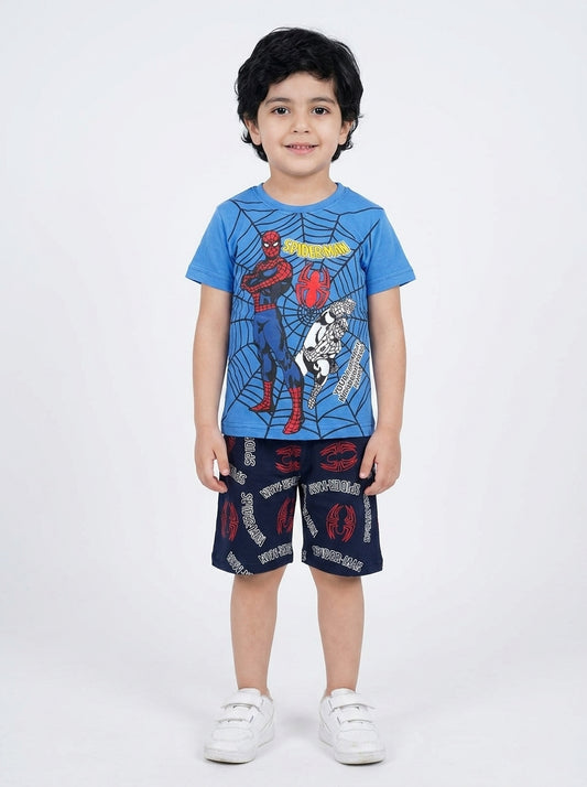 بجامة شورت وسط ولادي سبيدر - Cotton House Kids Wear